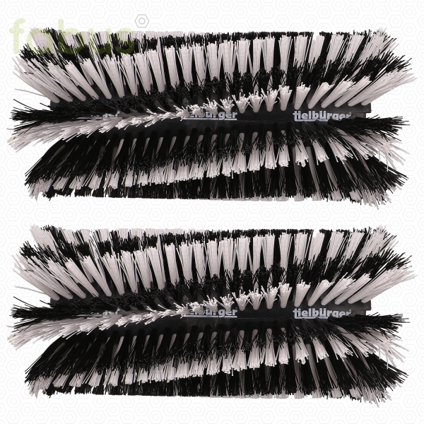 SATZ UNIVERSALBUERSTE SCHWARZ/WEIß - Ø 30 X 140 CM 