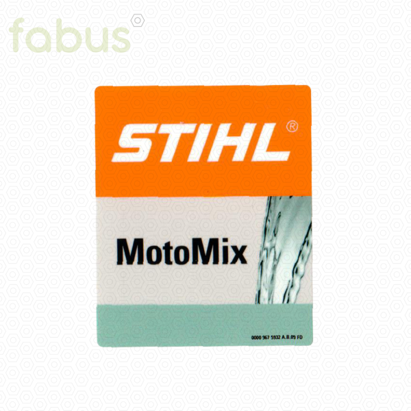 AUFKLEBER STIHL MOTOMIX GRUEN 